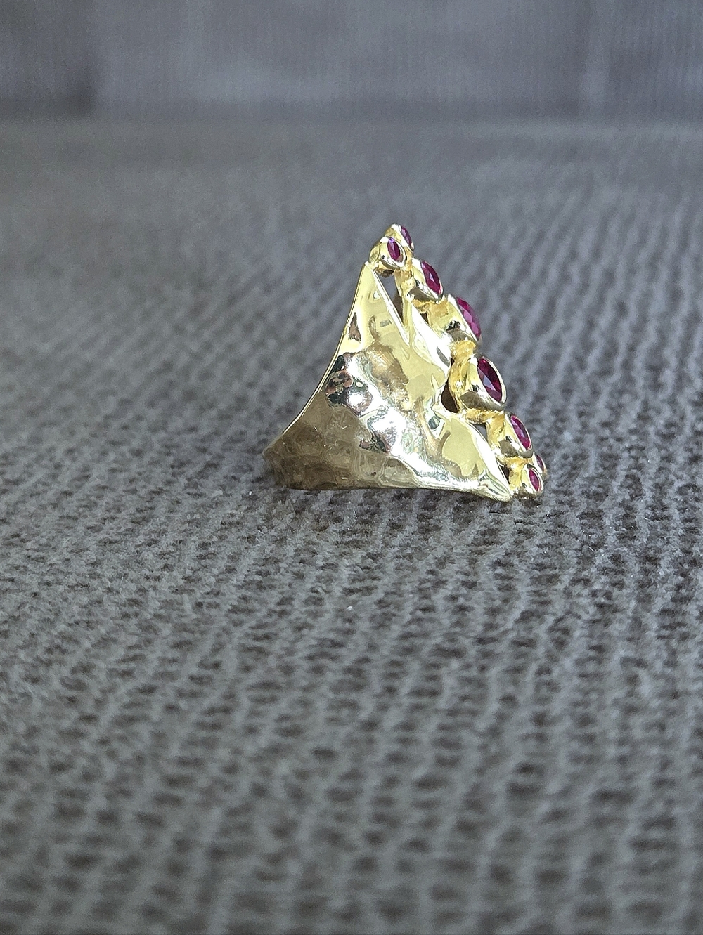 Shivam Lab🧪 Created Ruby Statement Ring💍 - NWT - Picture 10 of 16